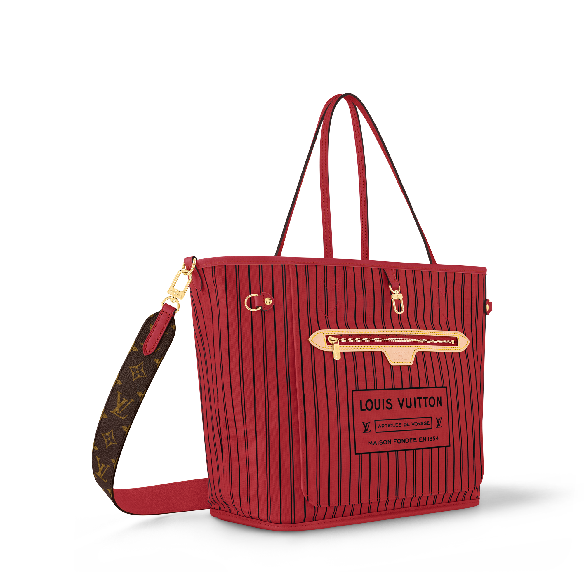 Neverfull Bandoulière Inside Out MM Monogram - Handbags | LOUIS
